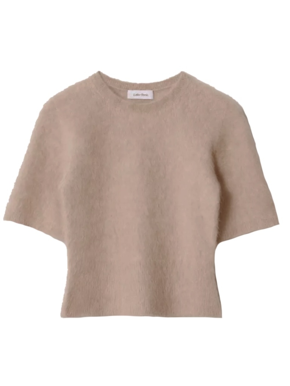NWOT & Other Stories Brushed-Knit T-Shirt in Tan, Size S